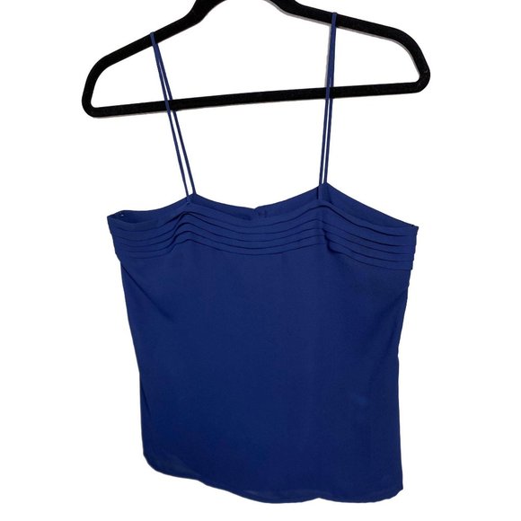 Vintage Upper Class Navy Blue Top, L - Picture 5 of 9